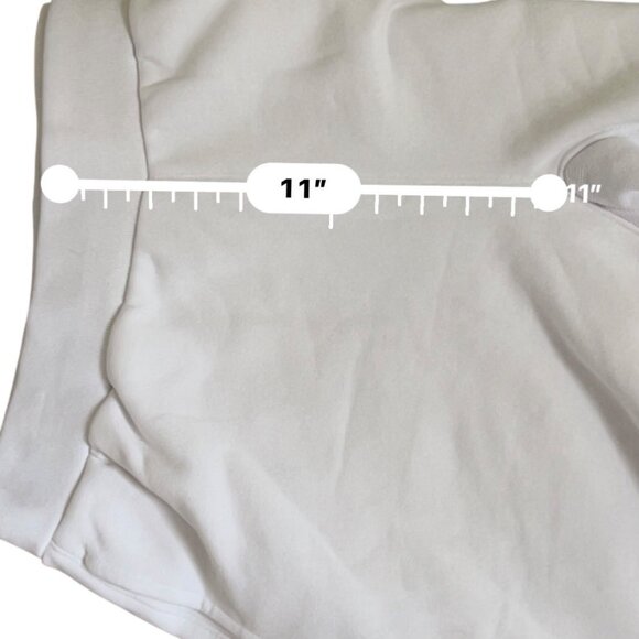 Champion NWT Reverse Weave Shorts Mens L Raw Hem White Logo Cotton Blend - Picture 15 of 15